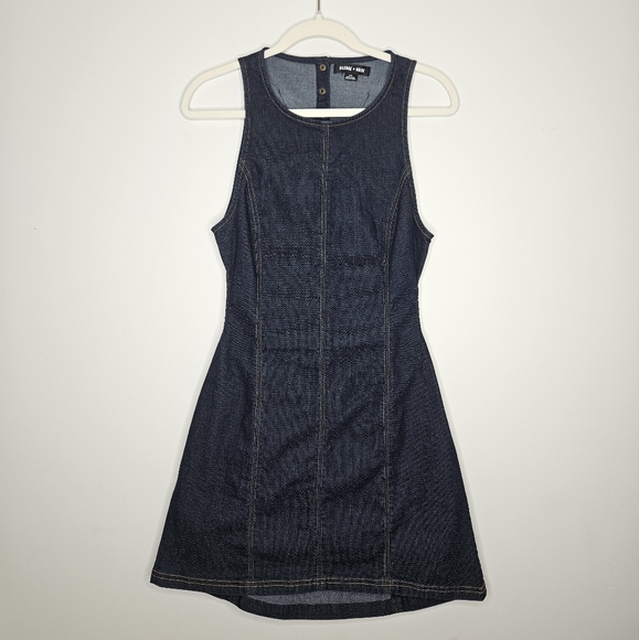 Silence + Noise Lilith Denim Cutout Shift Dress - Picture 5 of 13
